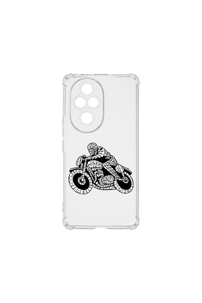 bestcase Carcasă spate antișoc pentru Honor 200 Pro, Calligraphy Moto Sport, ...
