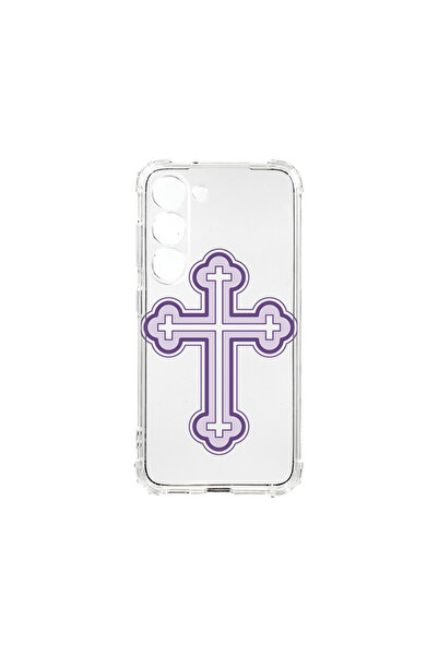 bestcase Carcasă spate antișoc pentru Samsung Galaxy S23 Plus, Purple Cross, ...
