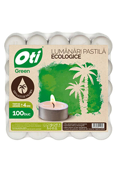 Tamira LUMANARI PASTILA ECOLOGICE, ALBE, 100 buc/set