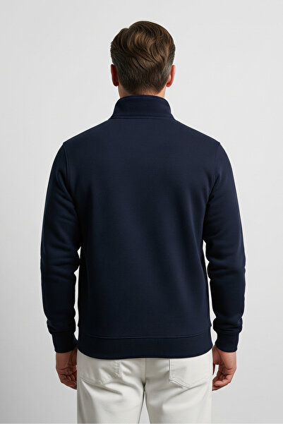 COMBİNE MİCHAİL Чоловічий світшот з напівзастібкою та капюшоном