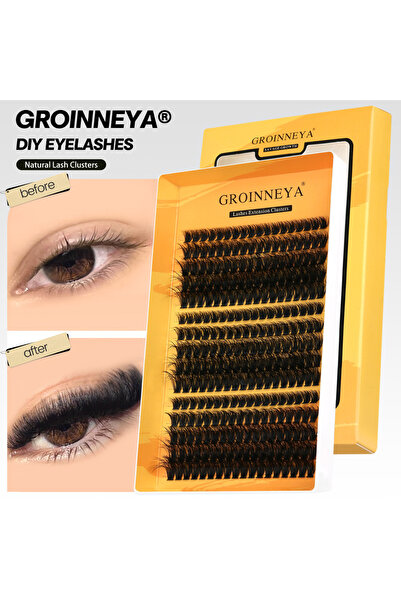 Choice5 YK05 GROINNEYA رموش متجمعة DIY رموش صناعية طويلة مجعدة على شكل حرف C رموش فردية مختلطة صينية Faux Mi