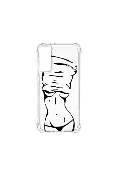 bestcase Carcasă spate antișoc pentru Samsung Galaxy S21, model Woman Body, A...