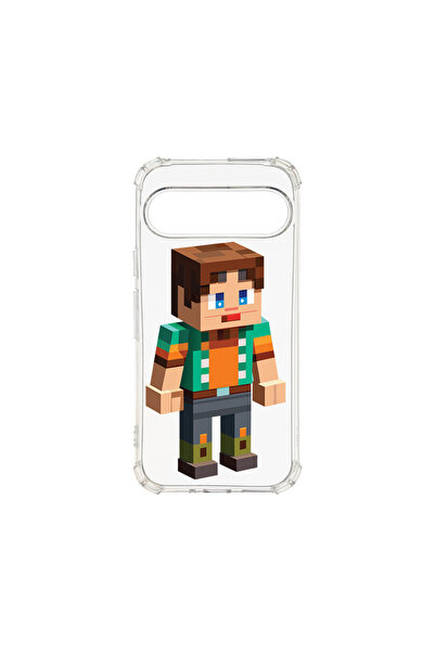 bestcase Carcasă spate antișoc pentru Google Pixel 9 Pro, personaj Minecraft,...