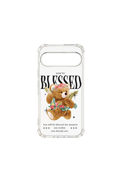 bestcase Carcasă spate antișoc pentru Google Pixel 9 Pro, Teddy Bear Blessed,...