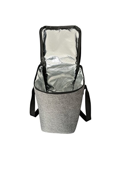 Moserini 9 Lt Thermal Cooler Bag - Insulated Outdoor Camping Picnic Ice Box for Keeping Hot and Cold - Gray