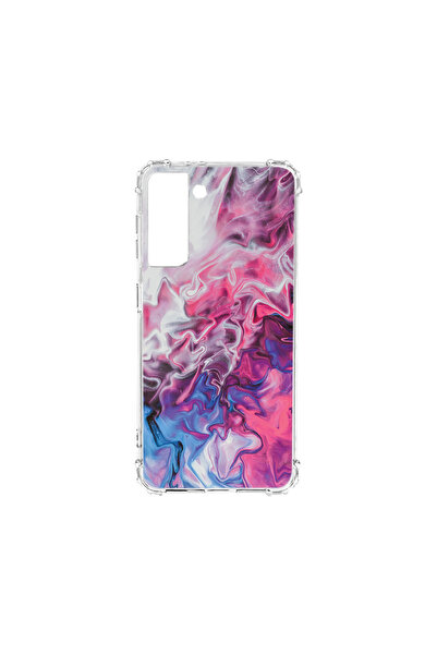 bestcase Carcasă spate antișoc pentru Samsung Galaxy S22 Plus, roz marmorat ș...