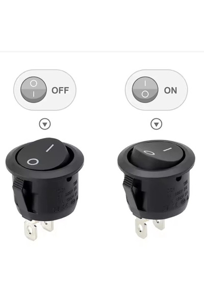 Maroces 20MM KABLOLU ANAHTAR ON-OFF AÇMA KAPAMA ANAHTARI OTO ARAÇ MOTORSİKLET UYUMLU