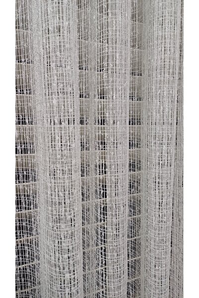 venedik home Avangard Crochet Knitted Ecru Color Mesh Tulle Curtain 1 X 2.50 Normal Pleat Special Tailoring
