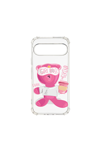 bestcase Carcasă spate antișoc pentru Google Pixel 9 Pro, Teddy Bear - Gril B...