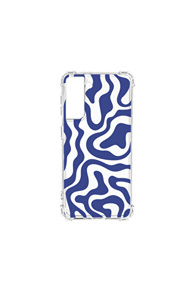bestcase Carcasă spate antișoc pentru Samsung Galaxy S22, linie abstractă alb...