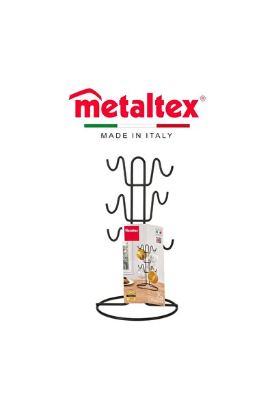 Metaltex 6-Mug Holder – Mug Tree Stand for Cups, Holds up to 6 Mugs, Touch-Therm Coating – LAVA