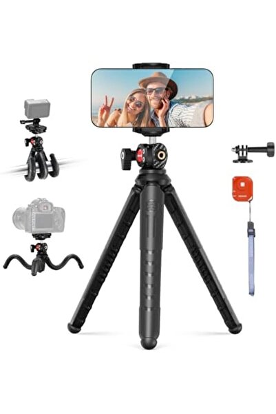NEEWER Flexible Camera Tripod Ball Head with Remote Control TP35