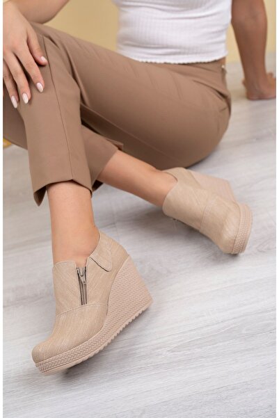 İrem Ayakkabı Padded Sole Side Zipper Shoes