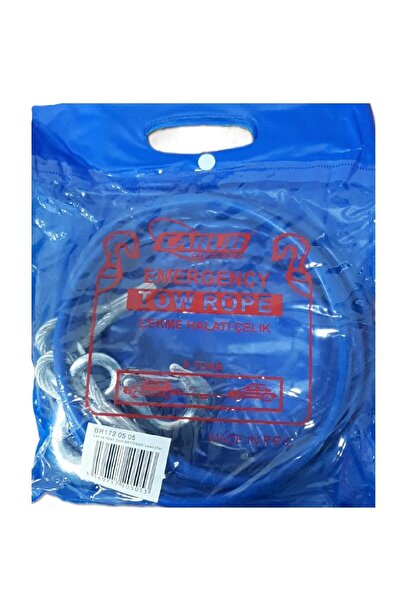 toysclub OTO ÇEKME HALATI ÇELİK 5 TON İZOLELİ 3.5 METRE