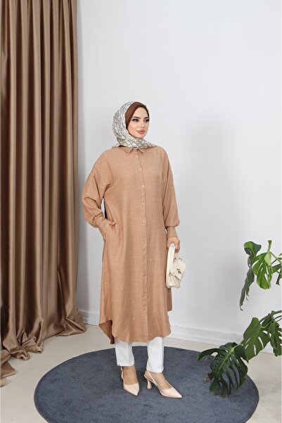 NİSUM MODA Buttoned Long Tunic