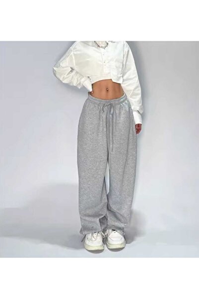 Le Vion Kadın Baggy Bol Kesim Esnek Rahat Kumaş Eşofman Altı