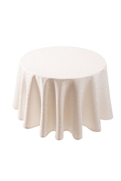 textilia Fata de masa, Textilia, Jacquard, Teflonat, ivory, rotund D155 cm