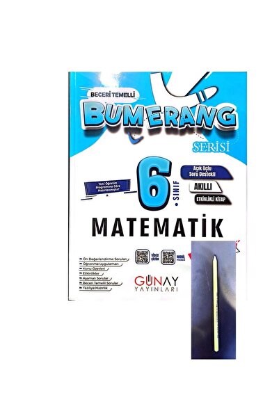 Günay Yayınları GÜNAY YAYINLARI 6.SINIF BUMERANG MATEMATİK DEFTER KİTAP-YENİ ...