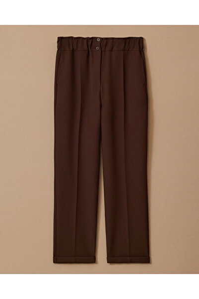 SEÇİL Classic Cut High Waist Ankle Length Trousers
