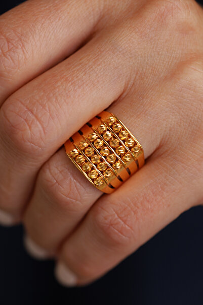 Yenigün Kuyumculuk 22 Ayar Altın Beş Sıra Dorika Toplu Kaburga Yüzük