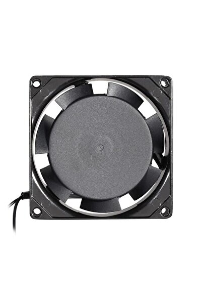 Powermaster PM-21375 80x80x25mm 8X8 Metal Kasa Plastik Pervane AC220 Volt Fan