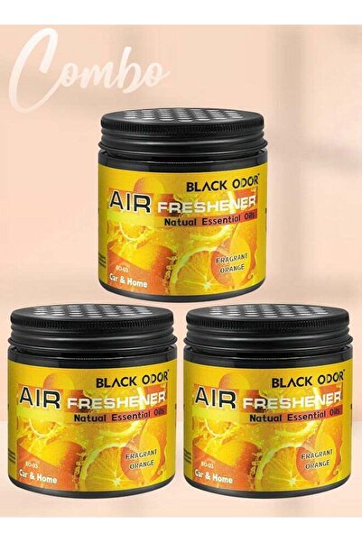 Black Odor Combo Black ODOR Orange 180g Car Air Freshener 3pcs - Long-Lasting...