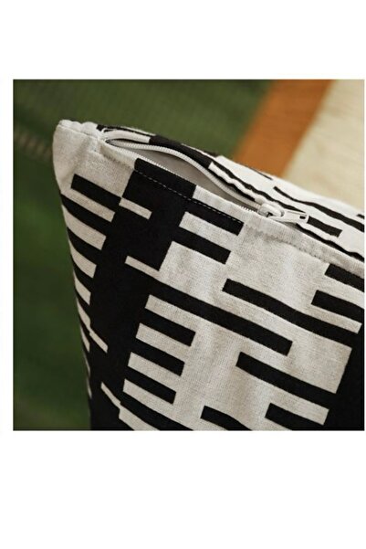 IKEA Stockholm Cushion Cover Off White-Black 50X50Cm