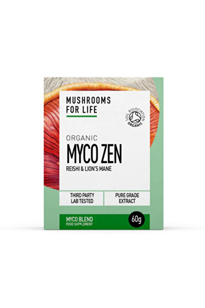 MushroomsForLife Myco Zen Reishi & Lion’s Mane 1000 mg Extract, 60 g
