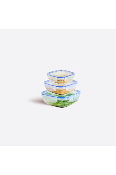 PONÇİK BEBEK 3 Piece Master Storage Container with Lid Storage Container 3 Di...