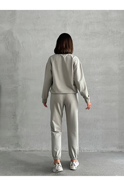 kaphone 10 Women's 0 Neckline Elasticated Leg Cotton Tracksuit Set