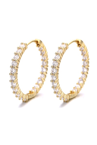 delis Cercei rotunzi argint 925, model elegant