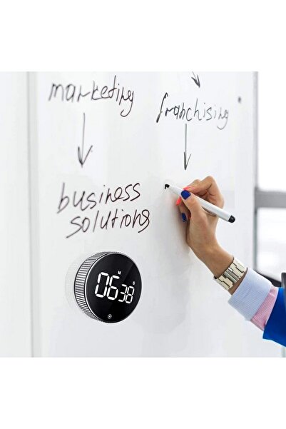 Bogadini Magnetic digital timer with LED – kitchen timer, shower timer, study timer, alarm timer