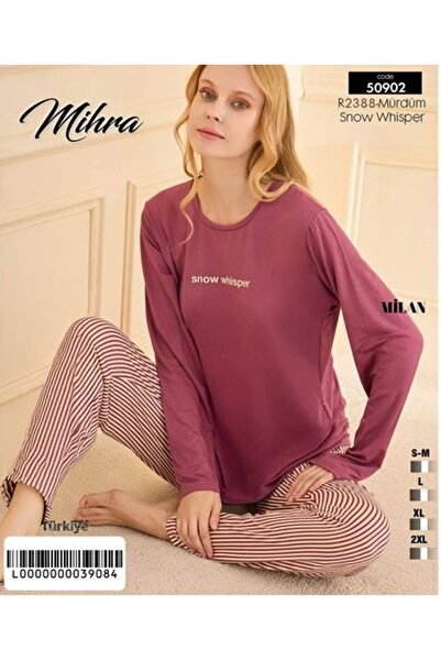 Mihra Milan Basic Yumuşak Dokulu Kadın Pijama Takımı