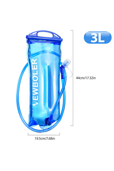 Choice حقيبة تخزين مياه رياضية BOT033-B-3L NEWBOLER سعة 2 لتر، خالية من مادة ...