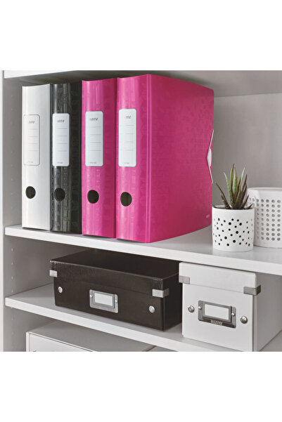 Leitz Biblioraft 180° Active WOW polyfoam A4 82 mm metallic pink