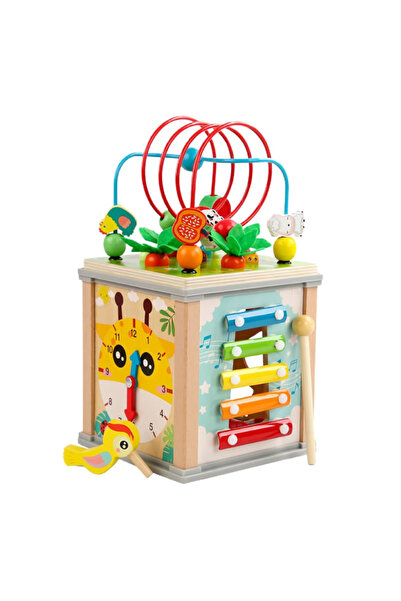 Factory Price مكعب أنشطة متعدد الوظائف 10 في 1 من جايس للأطفال الصغار