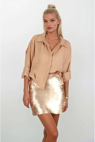 FABB Bej Basic Gömlek