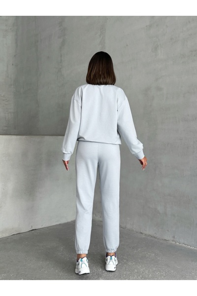 kaphone 10 Kadın 0 Yaka Paça Lastikli Pamuklu Eşofman Takımı