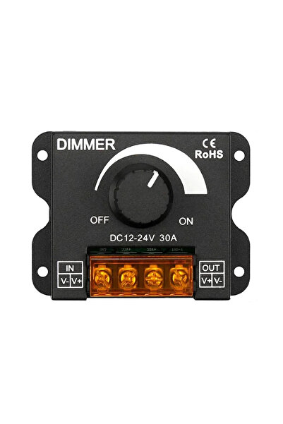 Bogadini Regulator LED Dimmer 12V/24V – Control intensitate luminoasa, 8A/30A, reglabil