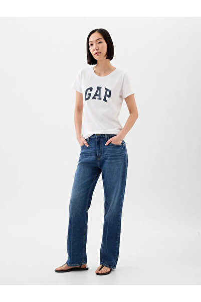 GAP Γυναικείο μπλουζάκι V-SS LOGO CLASSIC TEE