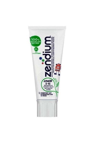 Zendium Toothpaste Junior, 5-12 Years, Artificial Colorant-Free, Fluoride, Fruit Flavor, 50ml