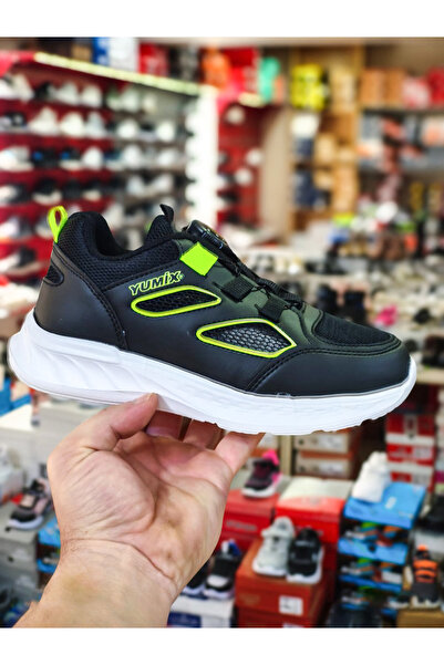 Kid's World Pantofi sport cu șireturi cu închidere prin apăsare