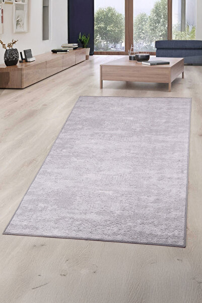 Bestekar Lunessa Gri Kaymaz Taban Yumuşak Yüzeyli Yıkanabilir Koridor Salon/O...