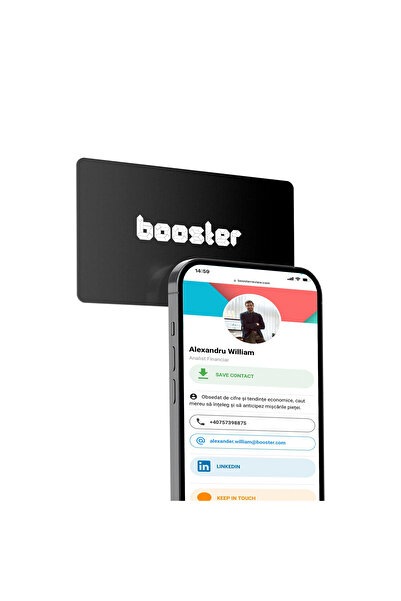 BOOSTER REVIEW Business Card Booster - NFC Smart Card - tap to share