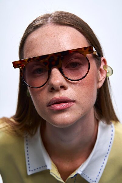 Bilge Karga Lona Leopard Brown Sunglasses