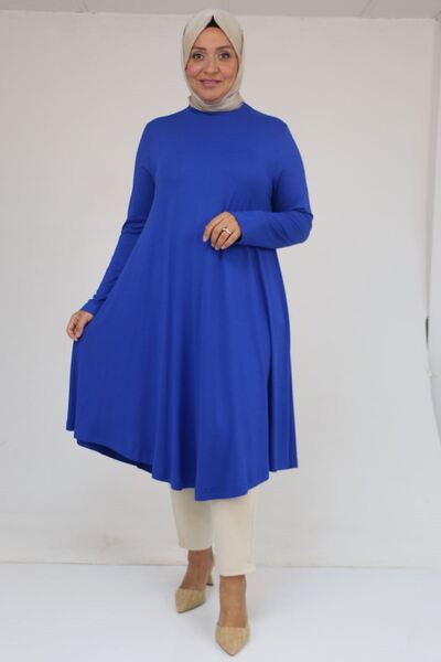 Eslina 28016 Large Size Combed Cotton Mevlana Tunic - Saks