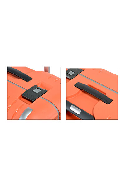 eminent Vertica Hard Case Travel Bag Luggage Trolley Lightweight Suitcase With Tsa Lock B0006 Orange