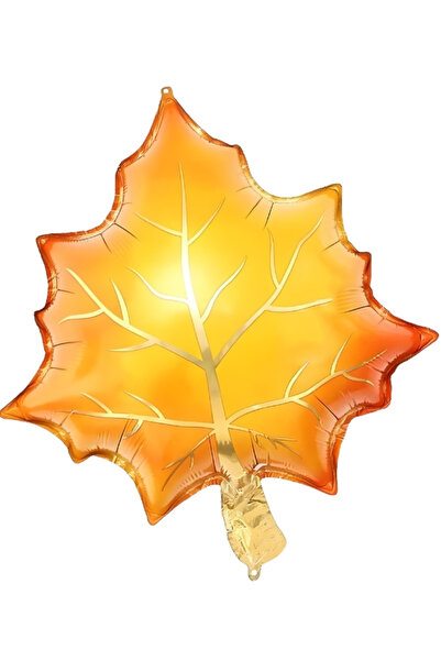 PartiCompany Yellow Leaf Shaped Foil Balloon – 60.5 X 51.5 cm 🎈 🍁