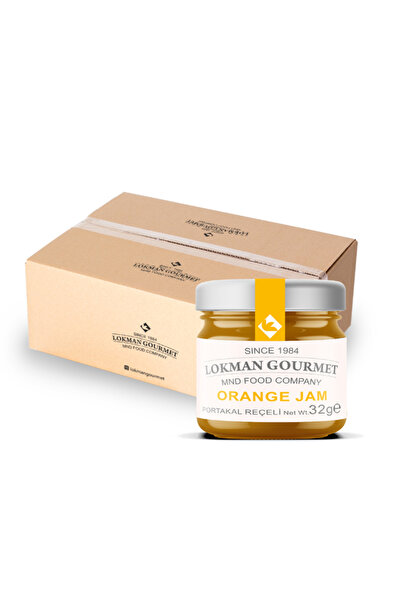 Lokman Gourmet Organik %45 Portakal Reçeli 32 gram x 50 Adet – Tek Porsiyon K...