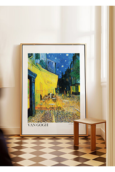 ARTHOUSECOLLECTIVE Van Gogh - Cafe Terrace at Night - Tablo Ölçülerinde Çerçe...